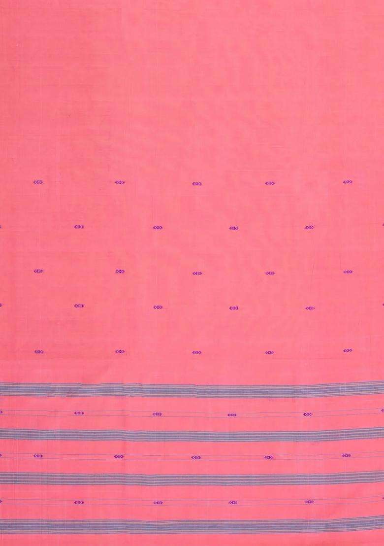 Peach Woven Kadappa Cotton Saree With Buttas With Buttas And Brocade Design For Women - Indya