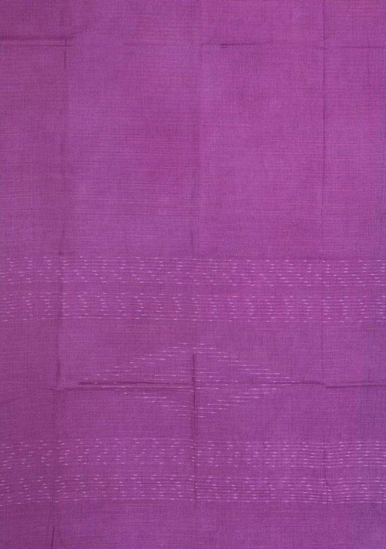 Pink Woven Tussar Silk Saree With Stripes With Checks And Stripes Design For Women - Indya