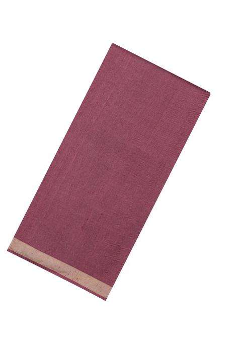 Chestnut Pink Chesnutt Pink Woven Tussar Saree With Zari Border With Traditional Woven Design For Women