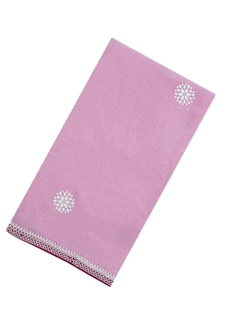 Lavander Lavender Synthetic Fendy Art Silk Saree With Stone Border With Embroidered Design For Women - Indya