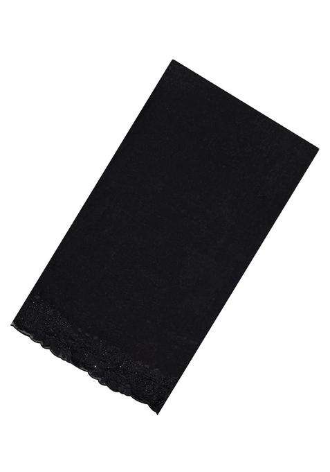 Black Synthetic Fendy Art Silk Saree With Embroidered Border For Women