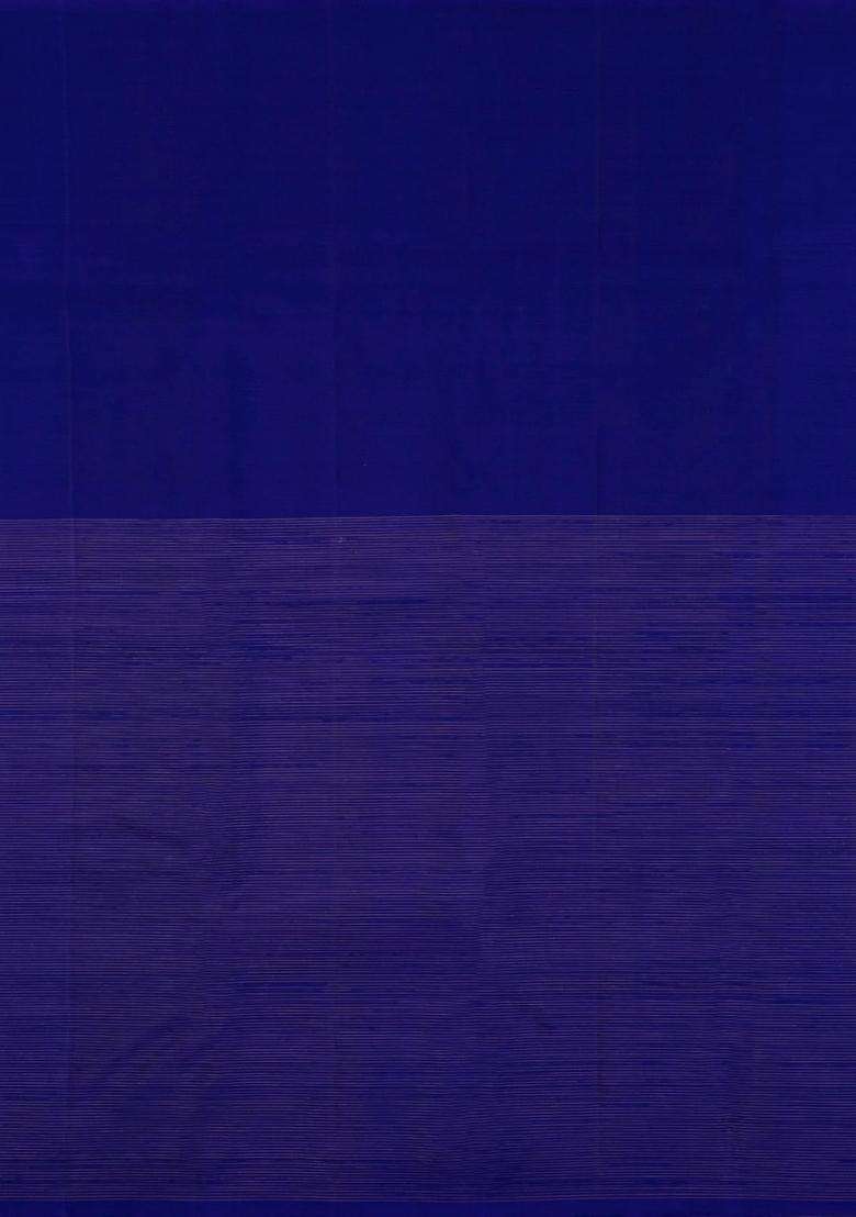 Grey Purple Handloom Kanchipuram Silk Saree With Checks Buttas With Buttas And Brocade Design For Women - Indya
