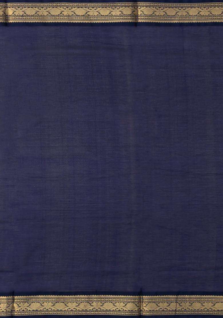 Lavander Lavender Handloom Soft Silk Cotton Saree With Zari Stripes Buttas With Buttas And Brocade Design For Women - Indya