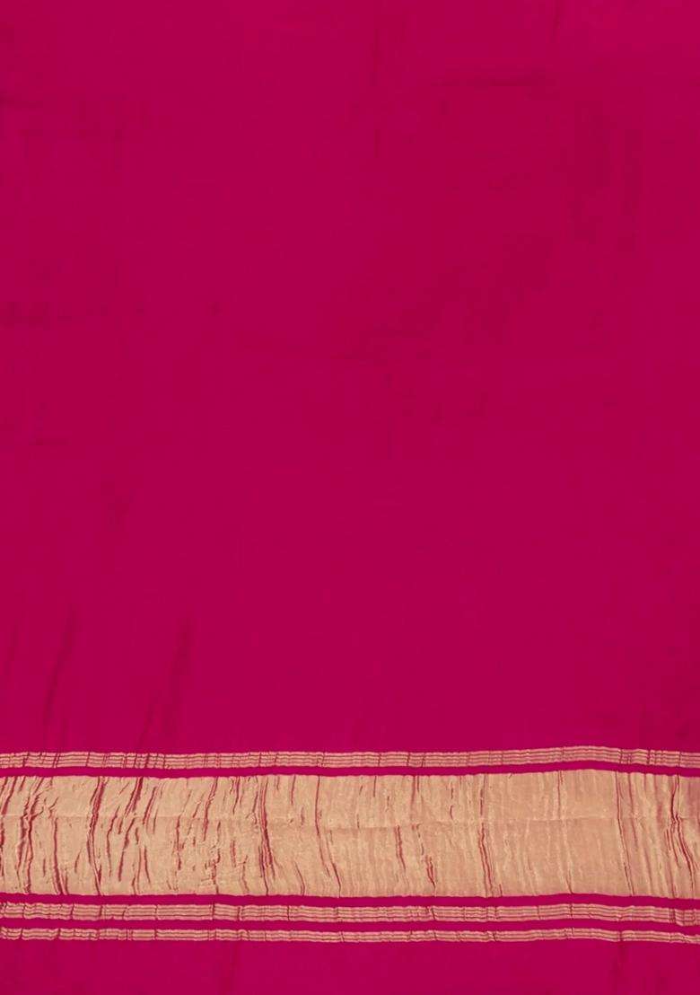 Crimson Woven Pure Modal Silk Saree With Zari Pallu With Traditional Woven Design For Women - Indya