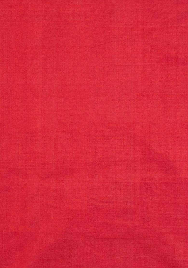 Violet Handloom Pochampally Ikat Silk Saree With Tie Dye Motifs With Printed Design For Women - Indya