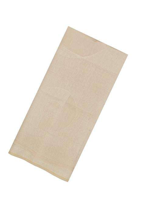Taupe Printed Blended Exclusive Chanderi Silk Cotton Saree With Jhalar For Women