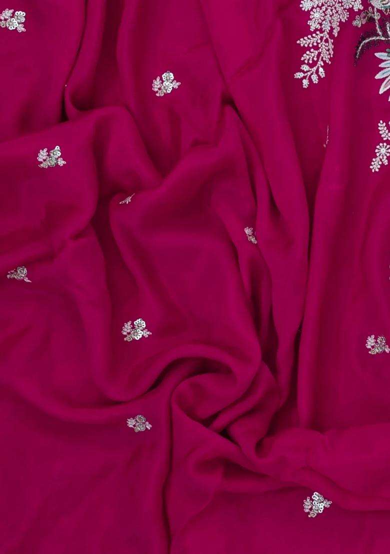 Pink Woven Synthetic Blended Art Silk Saree With Embroidered Motifs For Women - Indya