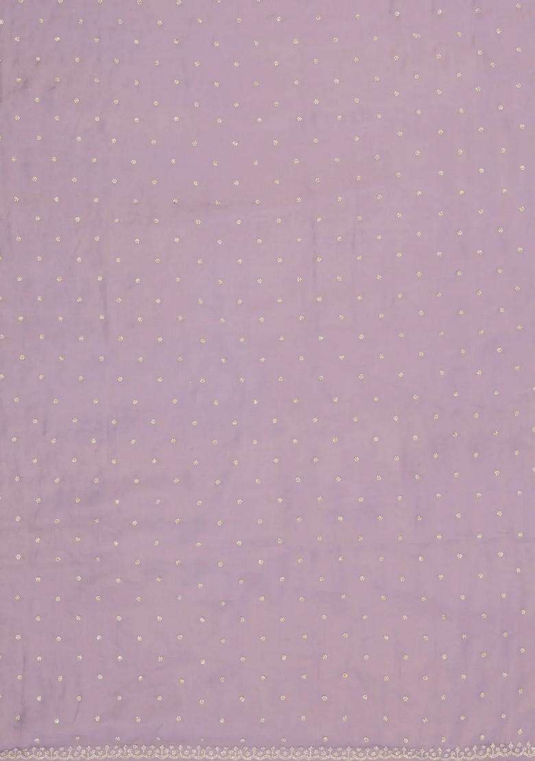 Lavander Lavender Woven Synthetic Blended Art Silk Saree With Embroidered Motifs For Women - Indya