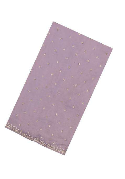 Lavander Lavender Woven Synthetic Blended Art Silk Saree With Embroidered Motifs For Women