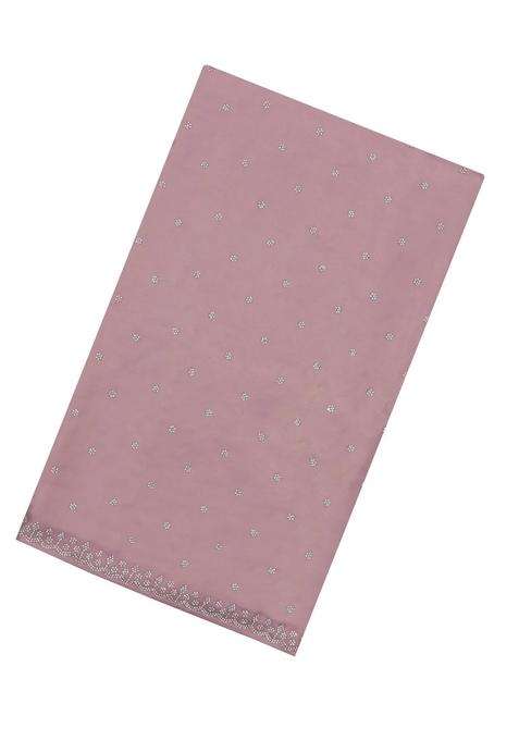 Peach Woven Synthetic Blended Art Silk Saree With Embroidered Motifs For Women
