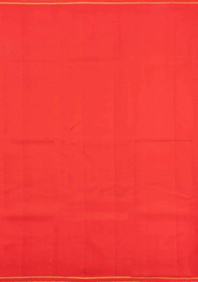 Purple Handloom Kanchipuram Silk Saree With Buttas With Buttas And Brocade Design For Women - Indya