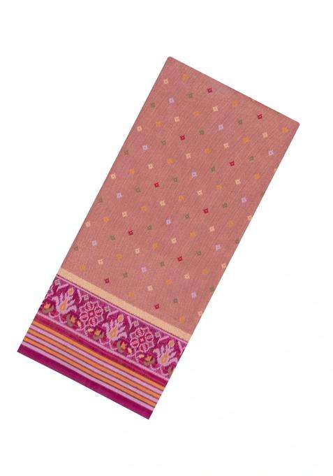 Magenta Woven Art Dupion Art Silk Saree With Tie Dye Motifs With Buttas And Brocade Design For Women
