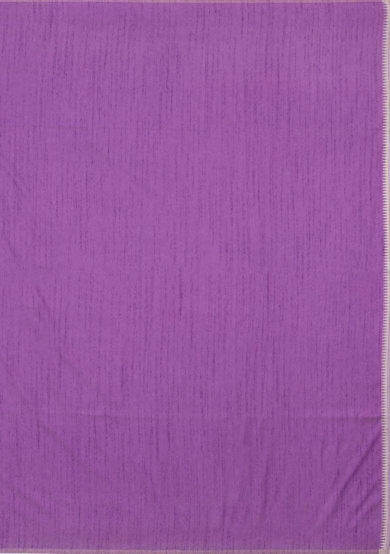 Lavander Lavender Woven Art Dupion Art Silk Saree With Floral Zari Motifs With Buttas And Brocade Design For Women - Indya