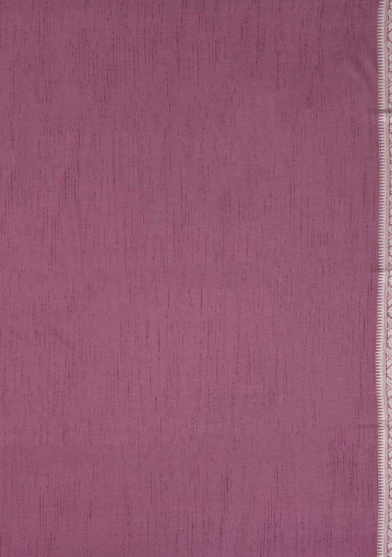 Lilac Woven Art Dupion Art Silk Saree With Floral Zari Motifs With Buttas And Brocade Design For Women - Indya