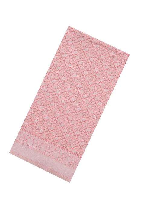 Peach Woven Art Dupion Art Silk Saree With Floral Zari Motifs With Buttas And Brocade Design For Women