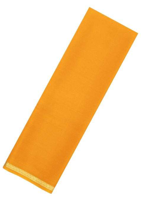 Mustard Woven Mysore Silk Saree With Zari Border With Traditional Woven Design For Women
