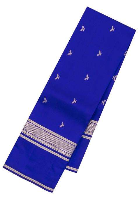 Sky Blue Woven Pure Silk Saree With Zari Buttas With Buttas And Brocade Design For Women