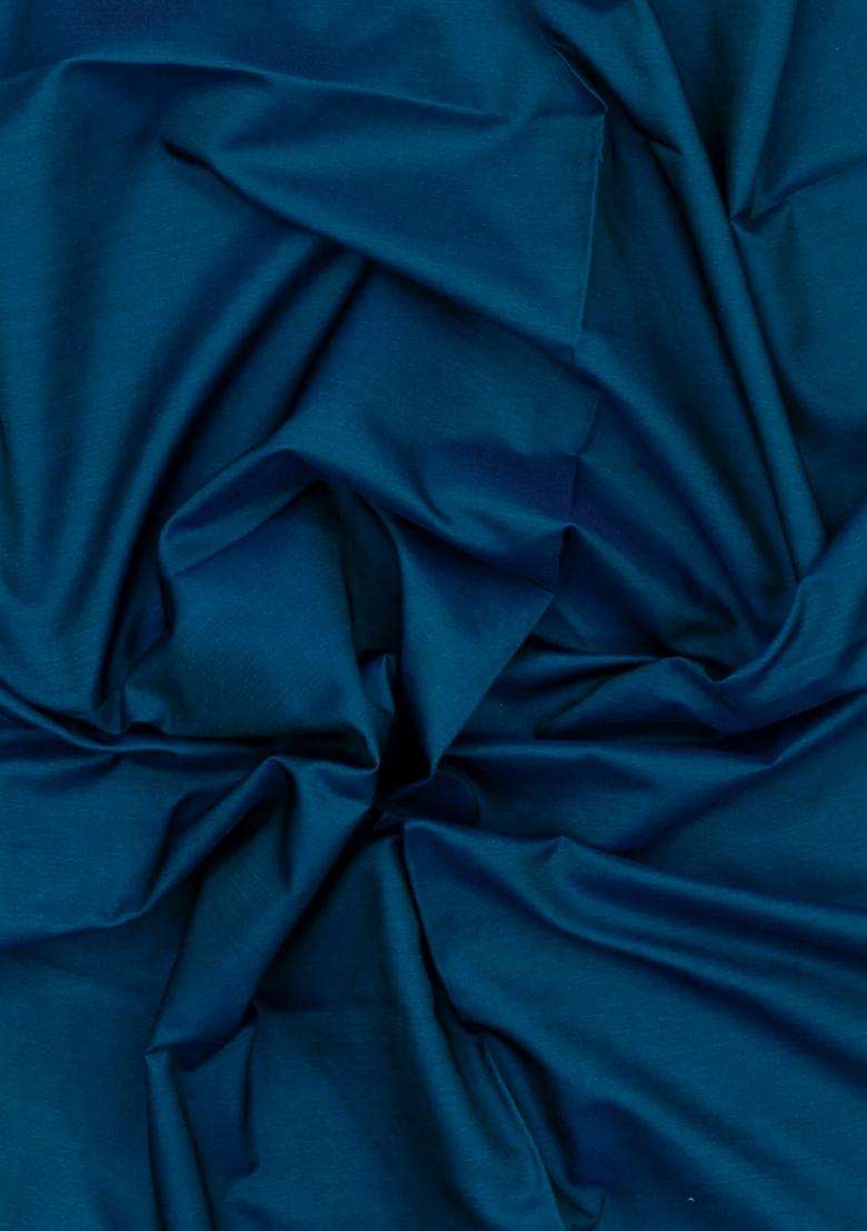 Navy Blue Woven Blended Satin Art Silk Saree With Floral Zari Border With Traditional Woven Design For Women - Indya