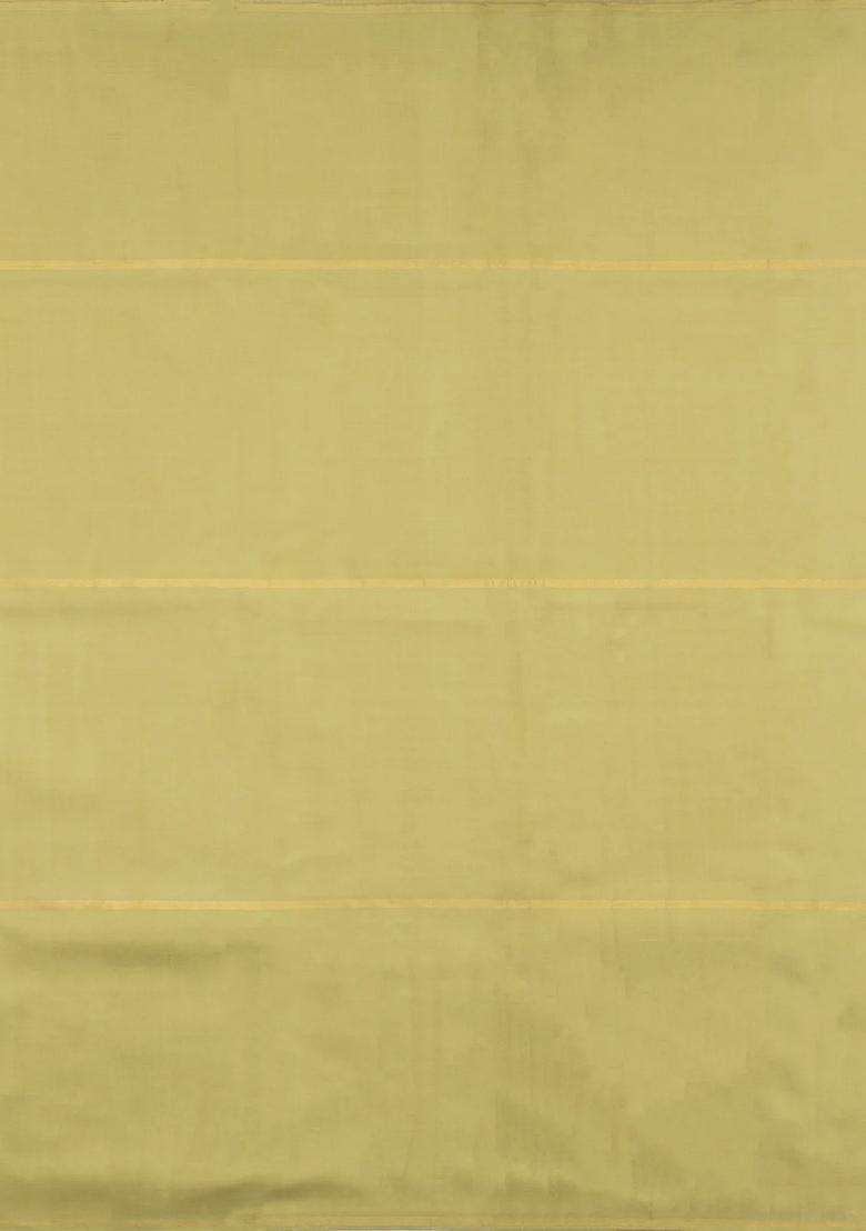 Multi Colour Handloom Kanchipuram Silk Saree With Checks Buttas With Buttas And Brocade Design For Women - Indya
