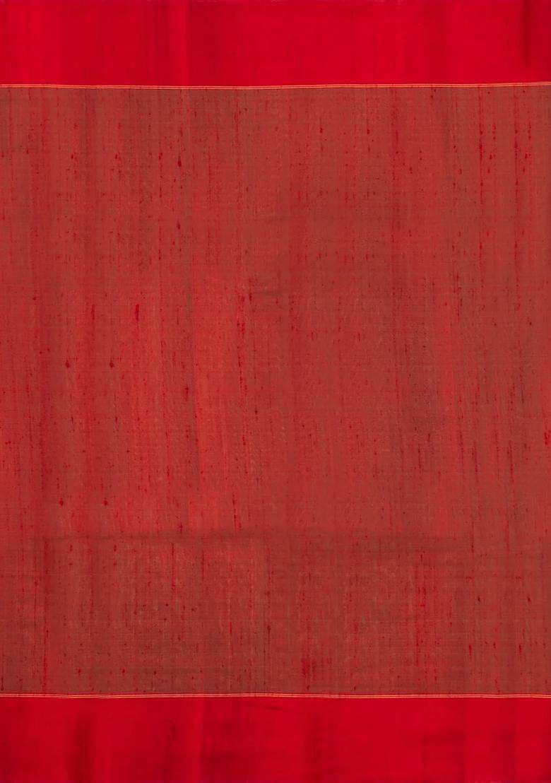 Aquamarine Woven Dupion Silk Saree With Dotted Stripes Contrast Border With Checks And Stripes Design For Women - Indya