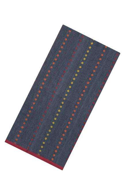 Grey Handloom Bengal Cotton Saree With Floral Motifs With Buttas And Brocade Design For Women