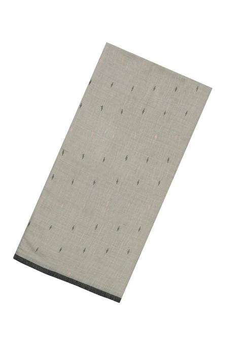 Grey Handloom Bengal Cotton Saree With Buttas With Buttas And Brocade Design For Women
