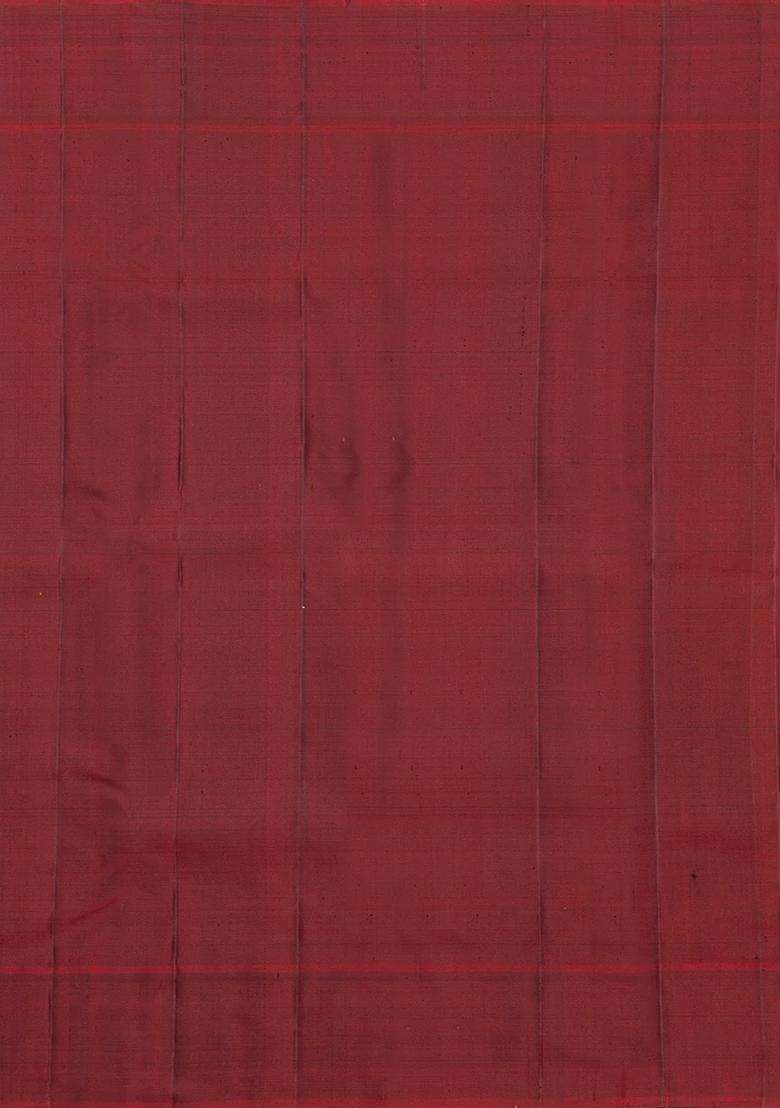 Yellow Handloom Korvai Kanchipuram Silk Saree With Silk Checks With Korvai And Temple Border Design For Women - Indya