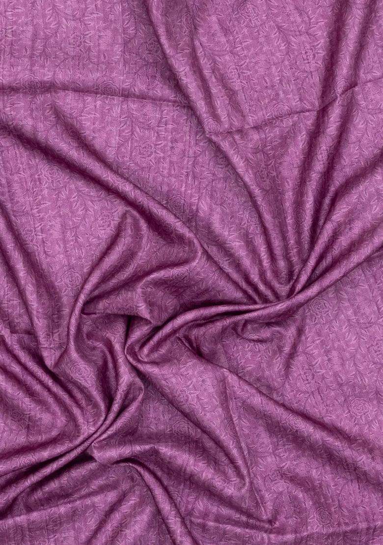 Pink Printed Synthetic Tussar Silk Saree With Zari Border For Women - Indya