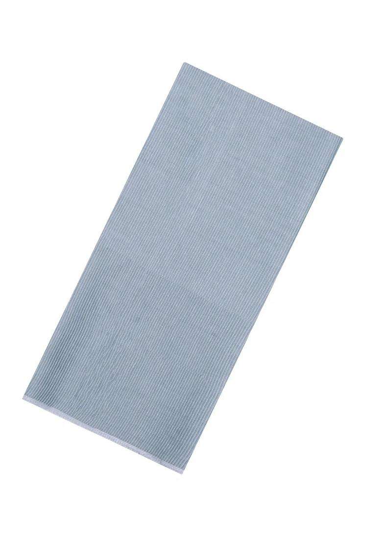 Grey Woven Tussar Silk Saree With Stripes With Checks And Stripes Design For Women - Indya
