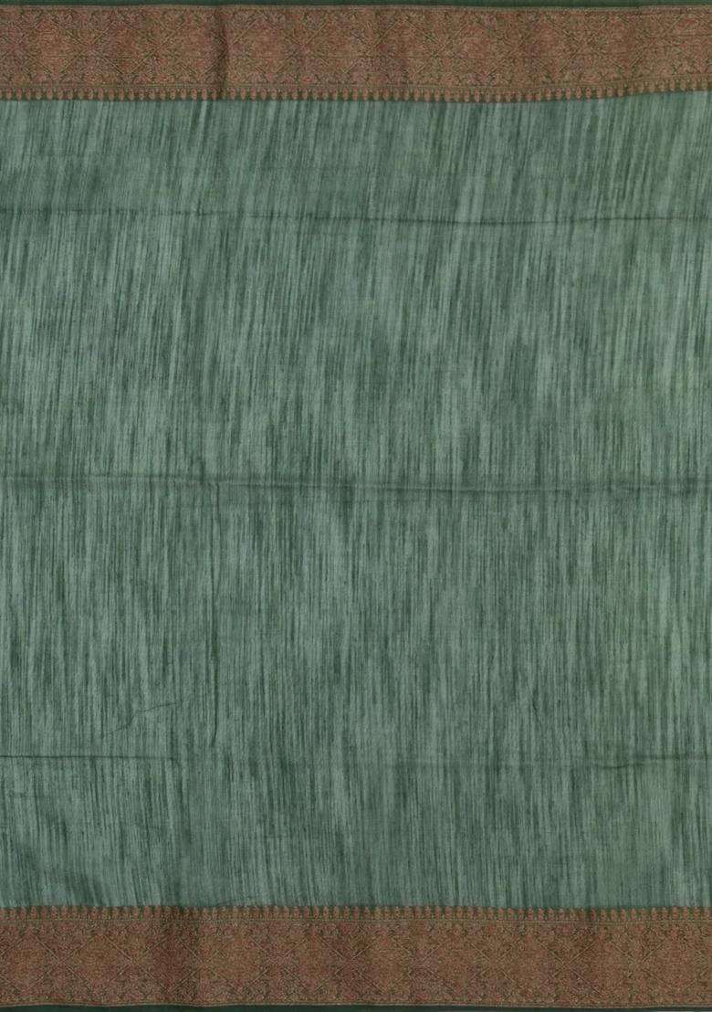 Mustard Woven Blended Art Chanderi Silk Cotton Saree With Zari Border With Traditional Woven Design For Women - Indya