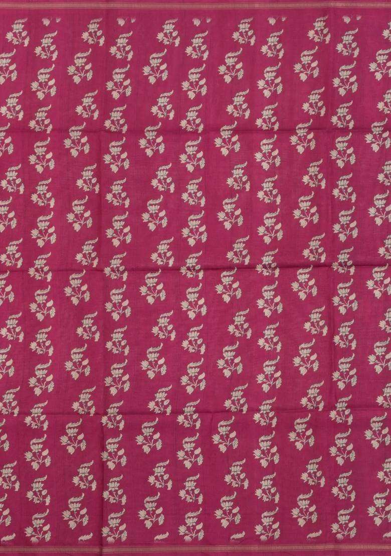 Black Printed Synthetic Tussar Silk Saree With Contrast Border For Women - Indya