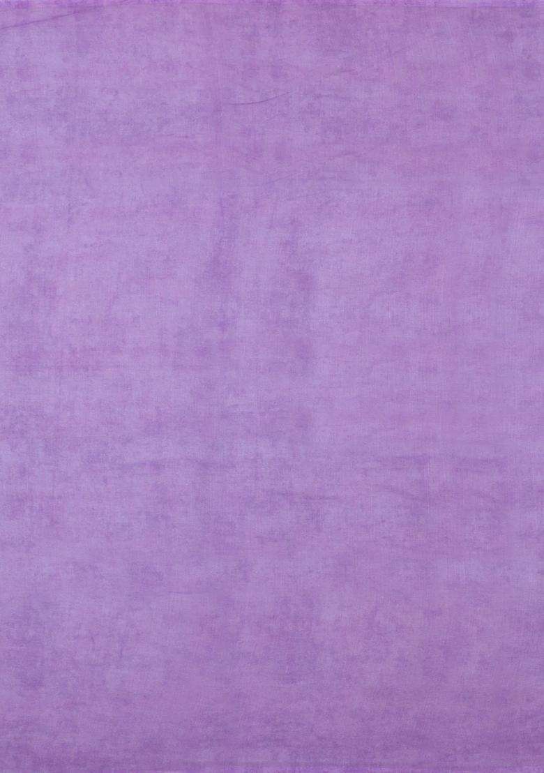 Lavander Lavender Printed Synthetic Linen Saree With Floral Motifs For Women - Indya