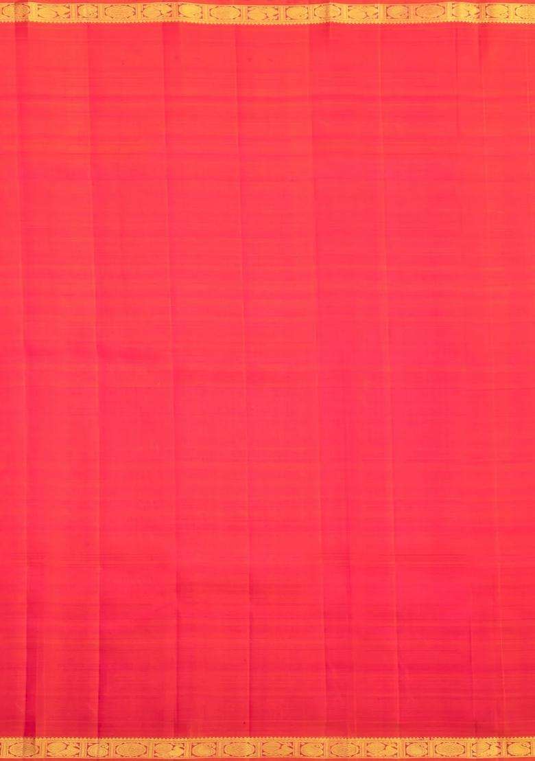Pink Handloom Kanchipuram Silk Saree With Zari Buttas Border With Buttas And Brocade Design For Women - Indya