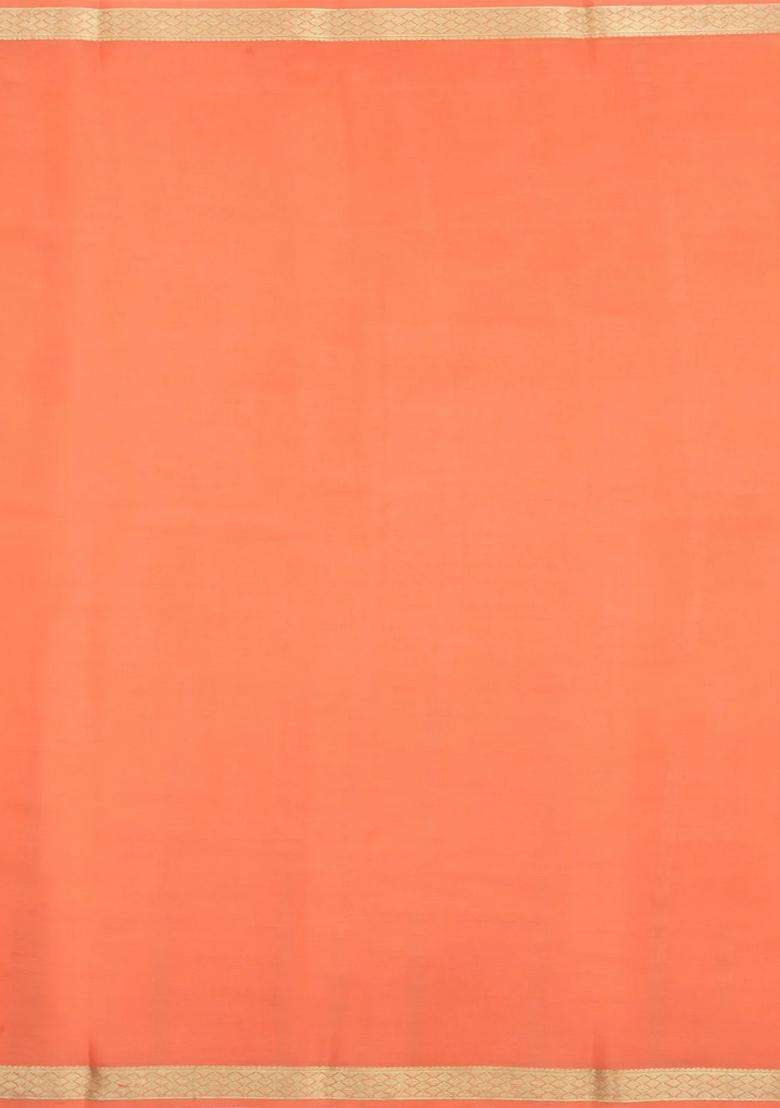 Yellow Woven Mysore Silk Crepe Saree With Contrast Border With Traditional Woven Design For Women - Indya