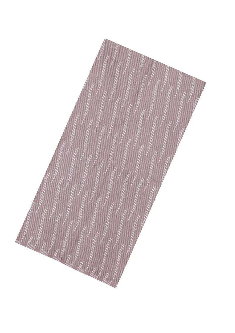 Taupe Woven Art Bhagalpur Cotton Art Silk Saree With Thread Zari Stripes With Checks And Stripes Design For Women - Indya