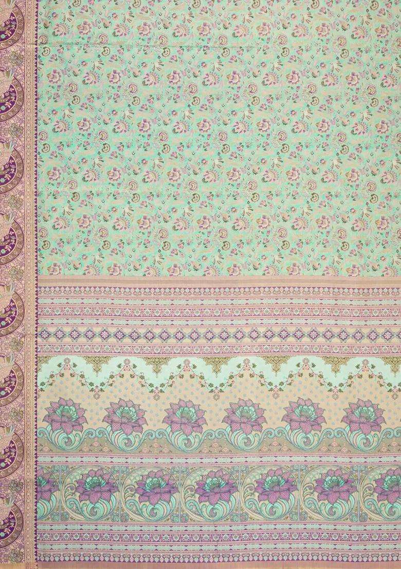 Yellow Handloom Kanchipuram Bridal Silk Saree With Contrast Meena Border With Buttas And Brocade Design For Women - Indya