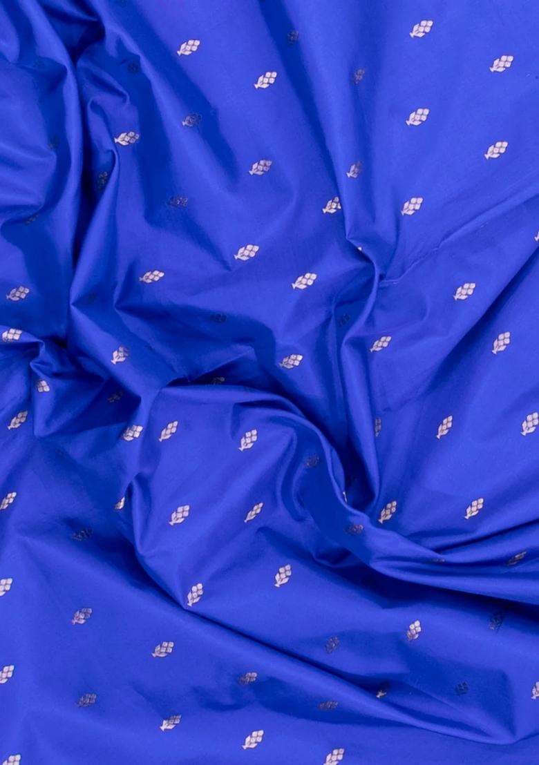 Purple Handloom Paithani Silk Saree With Meena Border Pallu With Buttas And Brocade Design For Women - Indya