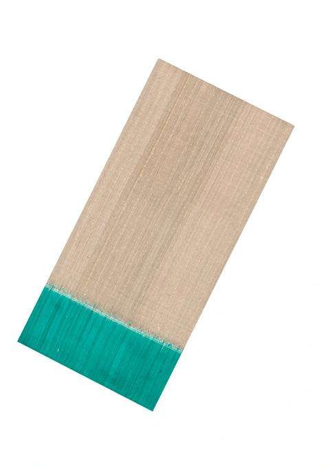 Taupe Woven Dupion Silk Saree With Dotted Stirpes Contrast Border With Checks And Stripes Design For Women