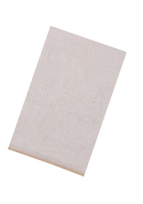 Taupe Printed Synthetic Linen Saree With Contrast Pallu For Women