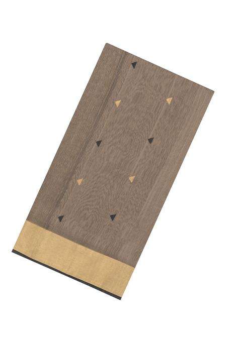 Taupe Handloom Maheswari Silk Cotton Saree With Floral Buttas Zari Border With Buttas And Brocade Design For Women