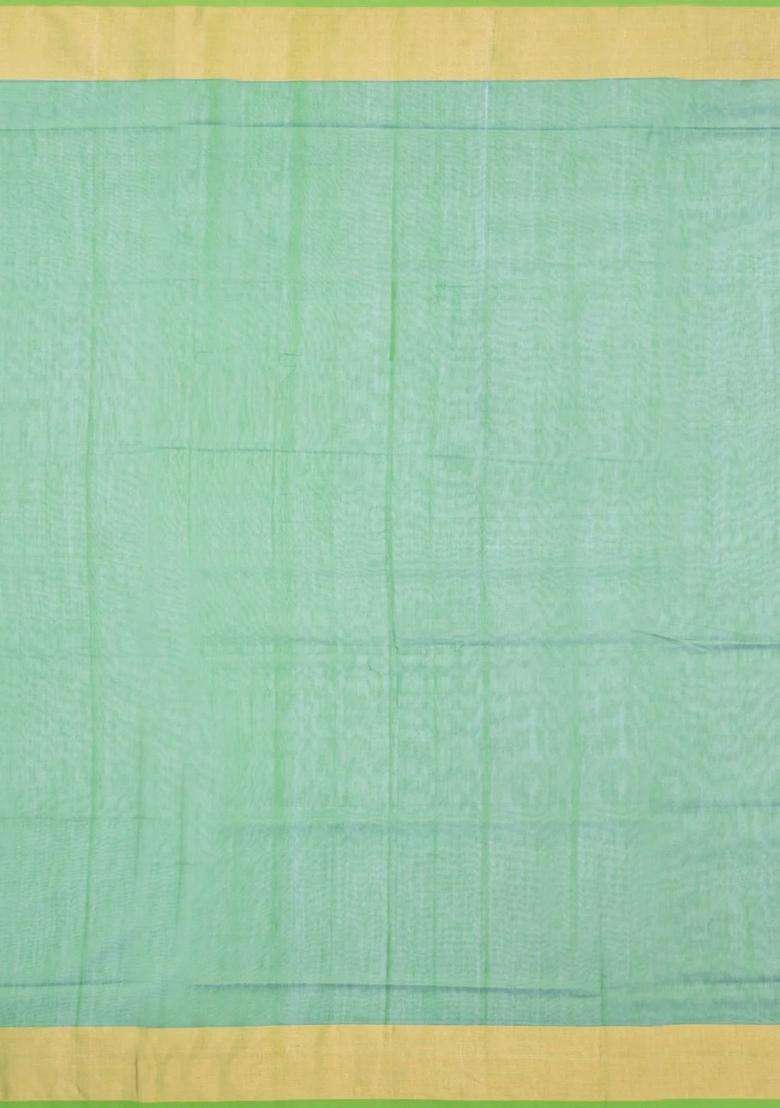 Purple Handloom Maheswari Silk Cotton Saree With Buttas Zari Border With Buttas And Brocade Design For Women - Indya