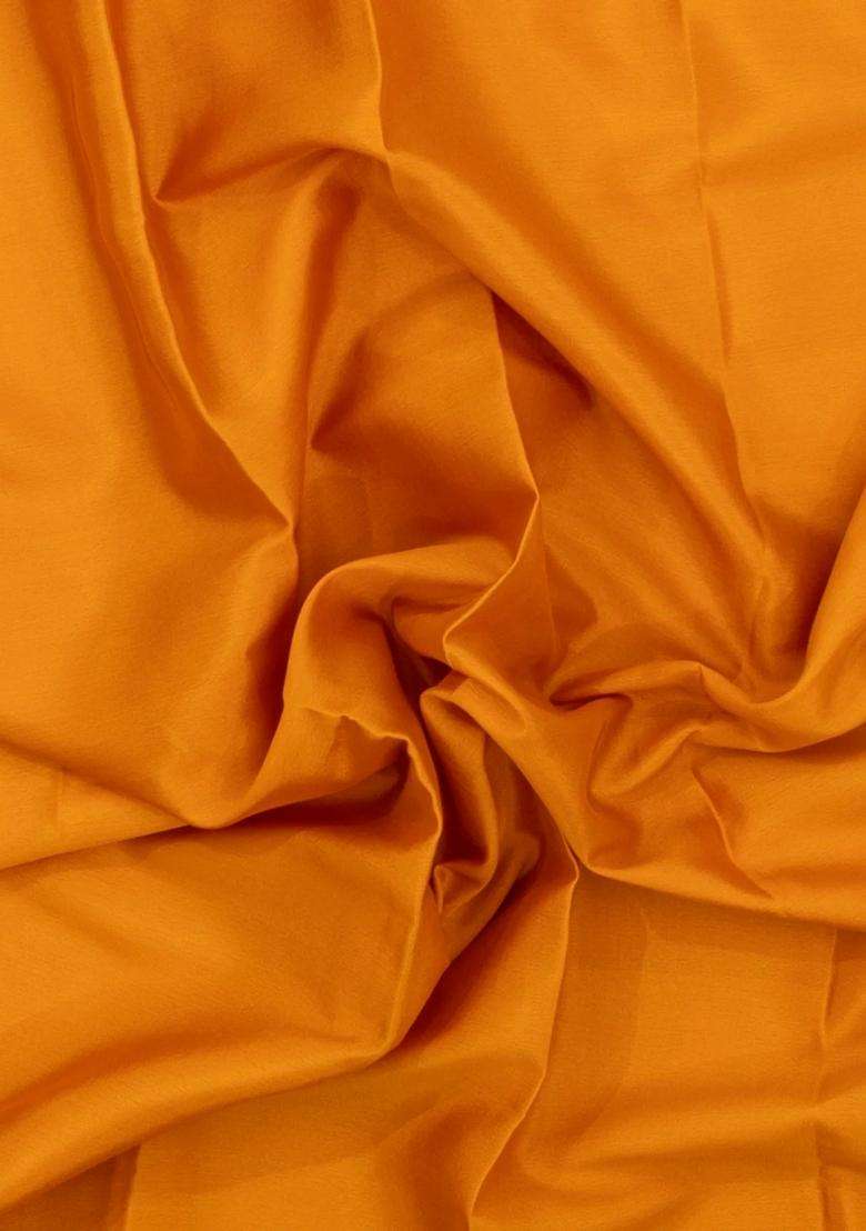Turmeric Yellow Woven Mysore Silk Saree With Contrast Zari Border With Traditional Woven Design For Women - Indya