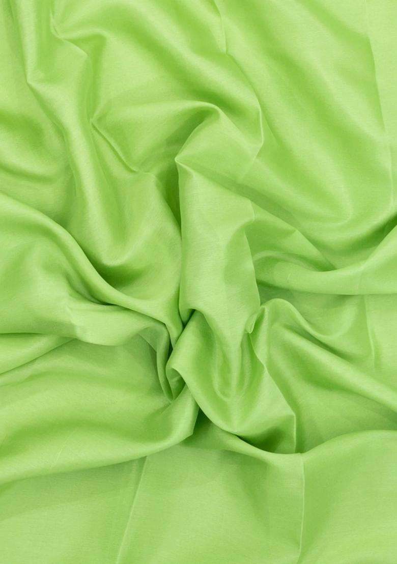 Mint Green Woven Mysore Silk Saree With Contrast Zari Border With Traditional Woven Design For Women - Indya