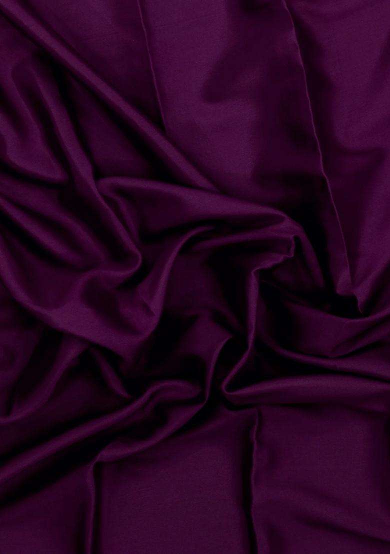 Dark Burgundy Woven Mysore Silk Saree With Contrast Zari Border With Traditional Woven Design For Women - Indya