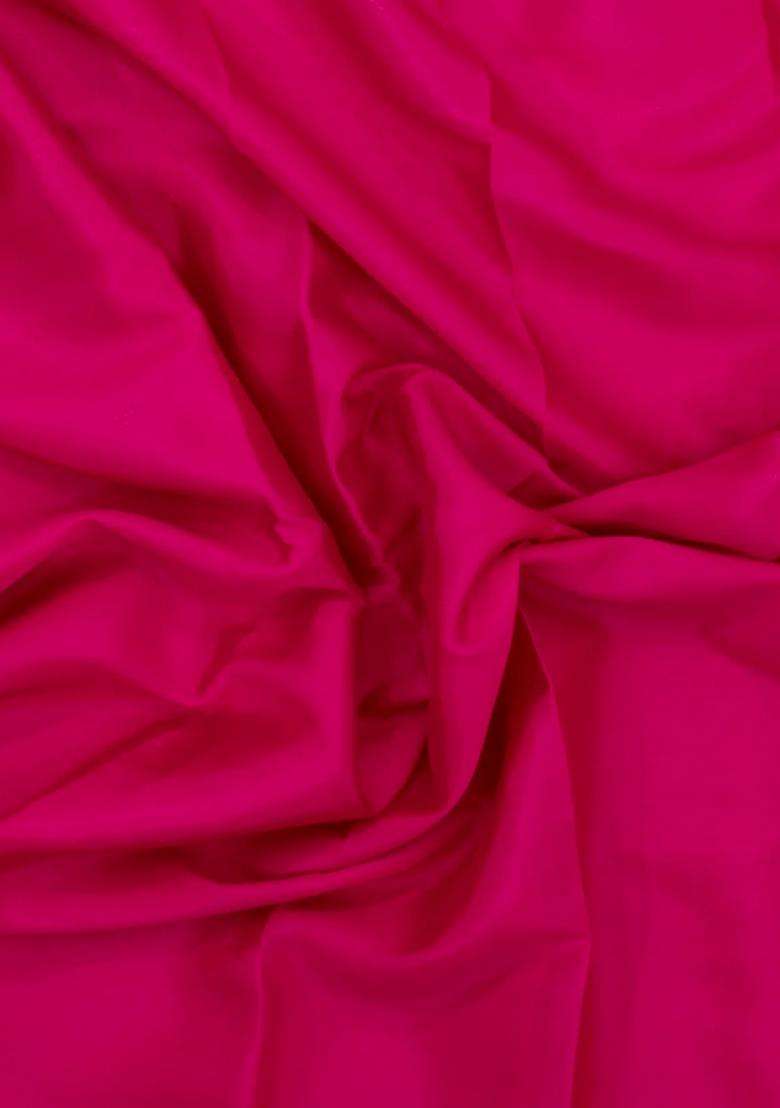 Pink Woven Mysore Silk Saree With Contrast Zari Border With Traditional Woven Design For Women - Indya