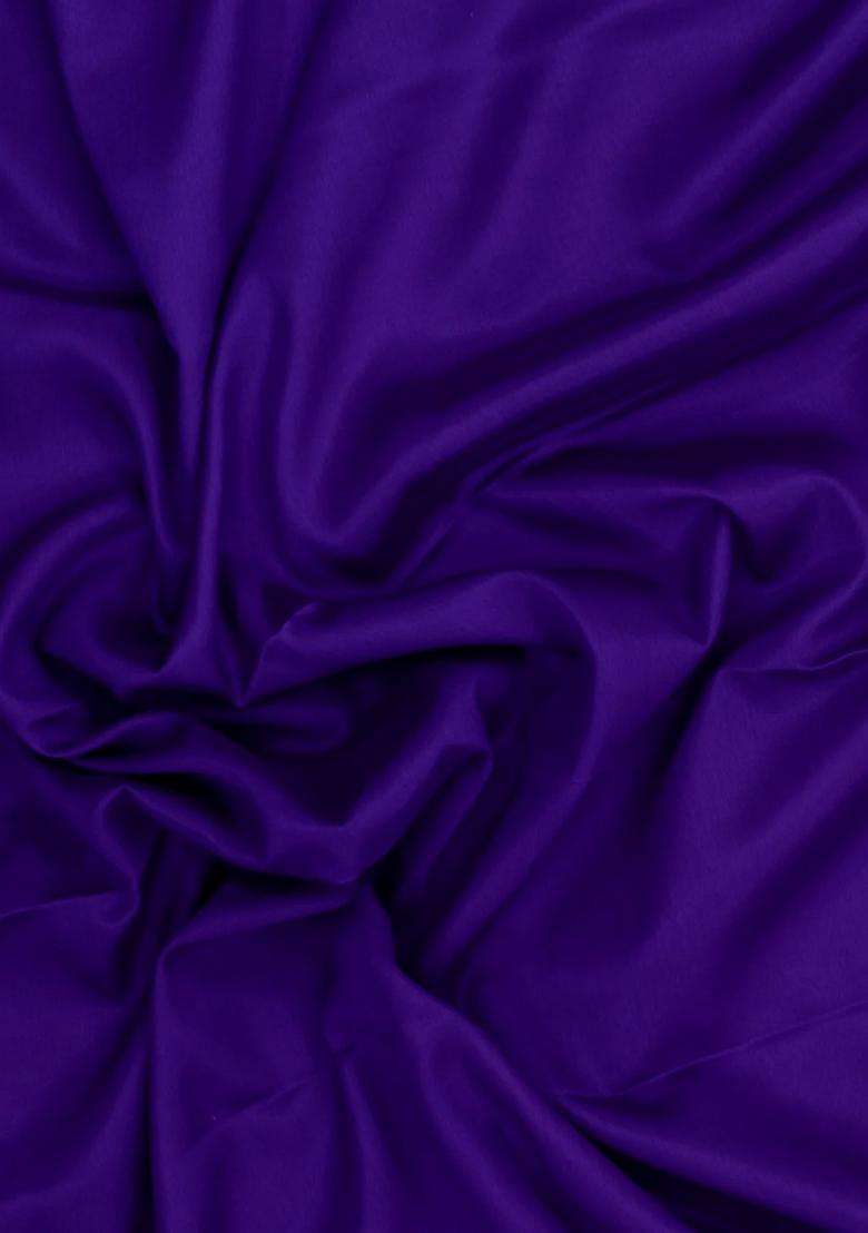 Violet Woven Mysore Silk Saree With Contrast Zari Border With Traditional Woven Design For Women - Indya