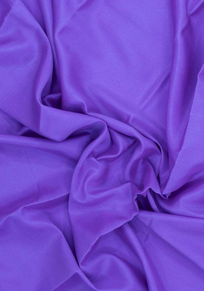Lavander Lavender Woven Mysore Silk Saree With Contrast Zari Border With Traditional Woven Design For Women - Indya