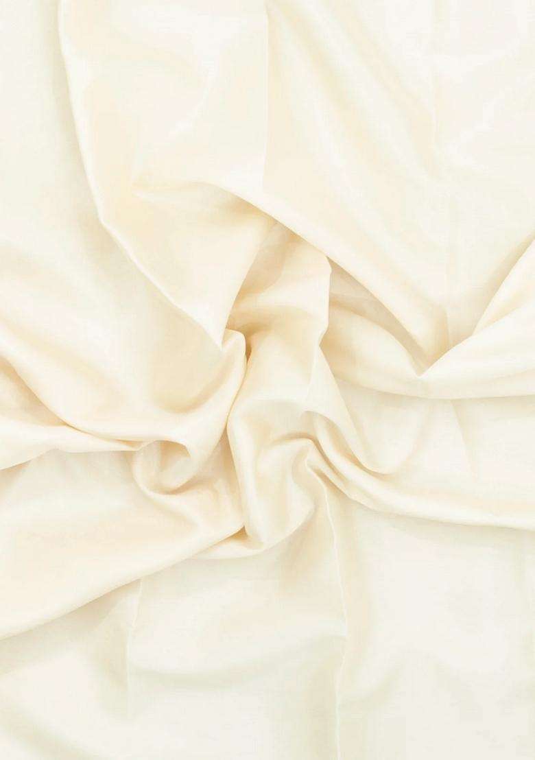 White Woven Mysore Silk Saree With Contrast Zari Border With Traditional Woven Design For Women - Indya