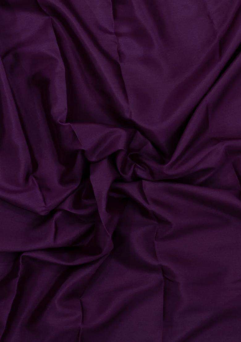 Dark Burgundy Woven Mysore Silk Saree With Contrast Zari Border With Traditional Woven Design For Women - Indya