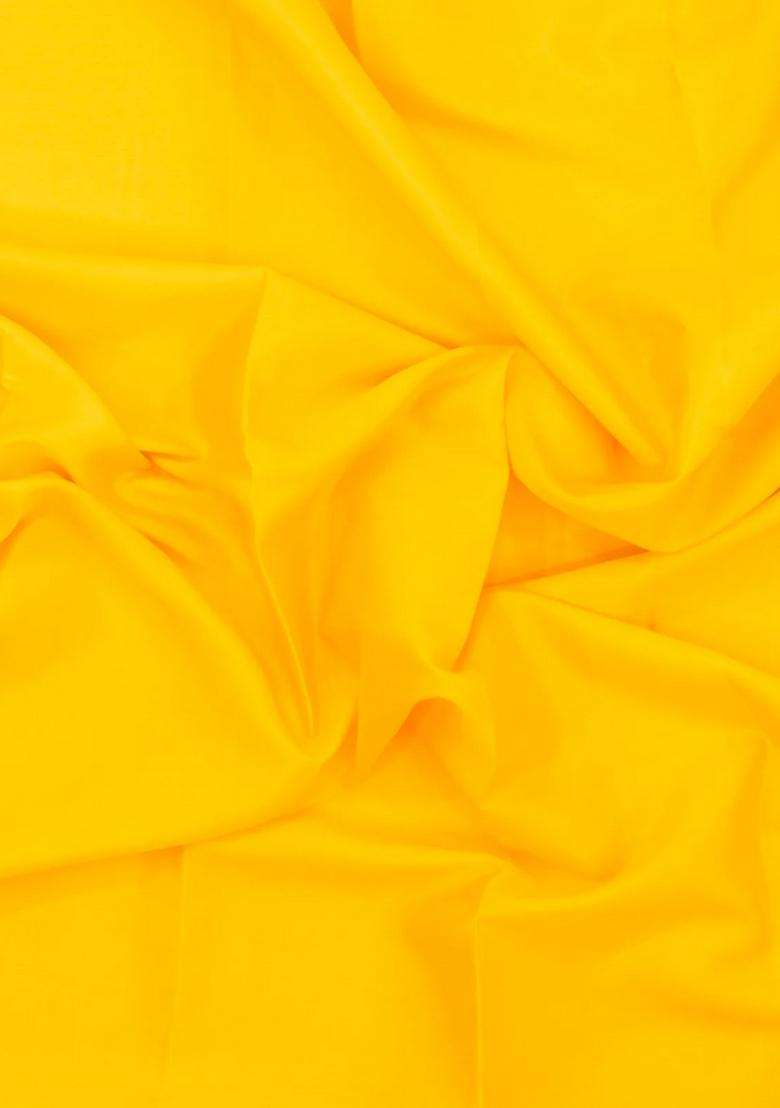 Yellow Woven Mysore Silk Saree With Contrast Zari Border With Traditional Woven Design For Women - Indya